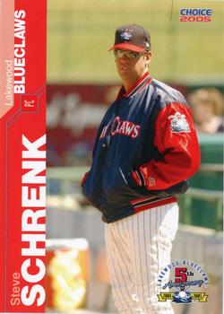2005 Choice Lakewood BlueClaws #28 Steve Schrenk Front