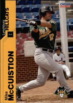 2005 Choice Lynchburg Hillcats #20 Mike McCuistion Front