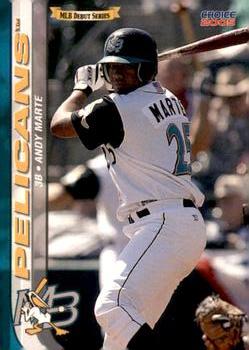 2005 Choice Myrtle Beach Pelicans #02 Andy Marte Front