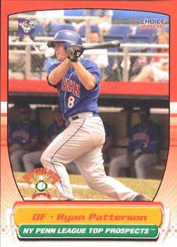 2005 Choice New York-Penn League Top Prospects #04 Ryan Patterson Front