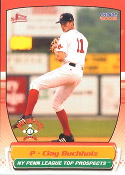 2005 Choice New York-Penn League Top Prospects #14 Clay Buchholz Front