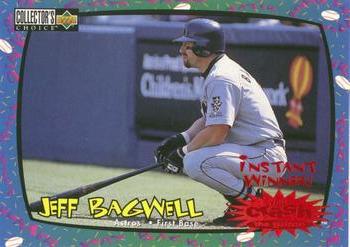 1997 Collector's Choice - You Crash the Game Instant Win #CG18 Jeff Bagwell Front