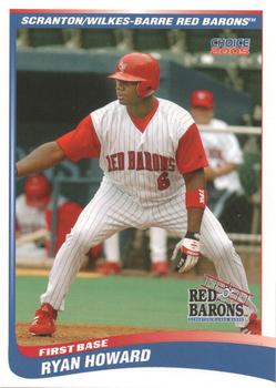 2005 Choice Scranton/Wilkes-Barre Red Barons #17 Ryan Howard Front