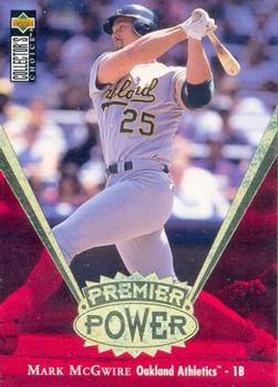 1997 Collector's Choice - Premier Power Gold #PP1 Mark McGwire Front