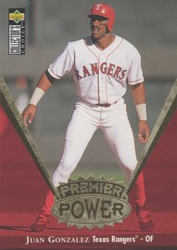 1997 Collector's Choice - Premier Power Gold #PP5 Juan Gonzalez Front
