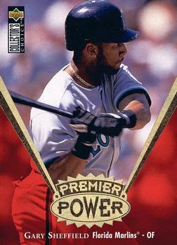 1997 Collector's Choice - Premier Power Gold #PP10 Gary Sheffield Front