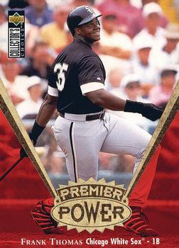 1997 Collector's Choice - Premier Power Gold #PP12 Frank Thomas Front