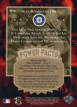 1997 Collector's Choice - Premier Power Gold #PP18 Alex Rodriguez Back