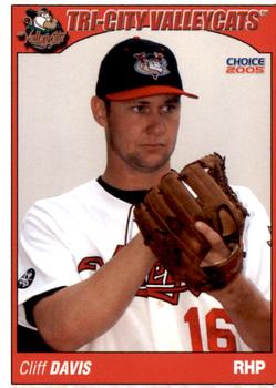 2005 Choice Tri-City ValleyCats #04 Cliff Davis Front
