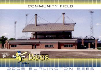 2005 MultiAd Burlington Bees #1 Community Field Front
