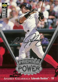 1997 Collector's Choice - Premier Power 3x5 #PP6 Andres Galarraga Front