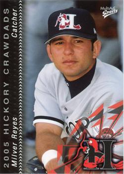 2005 MultiAd Hickory Crawdads Update #24 Milver Reyes Front