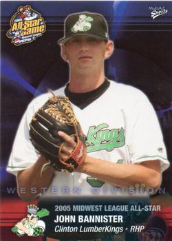 2005 MultiAd Midwest League All-Stars Western Division #1 John Bannister Front