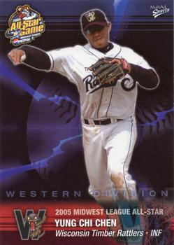2005 MultiAd Midwest League All-Stars Western Division #6 Yung-Chi Chen Front