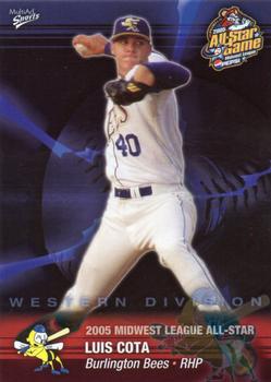 2005 MultiAd Midwest League All-Stars Western Division #7 Luis Cota Front