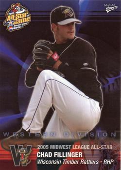 2005 MultiAd Midwest League All-Stars Western Division #10 Chad Fillinger Front