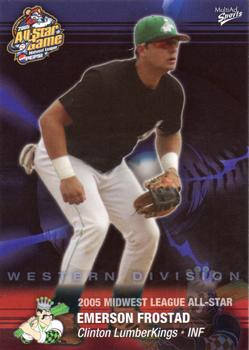 2005 MultiAd Midwest League All-Stars Western Division #11 Emerson Frostad Front