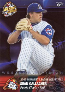 2005 MultiAd Midwest League All-Stars Western Division #12 Sean Gallagher Front