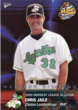 2005 MultiAd Midwest League All-Stars Western Division #18 Chris Jaile Front