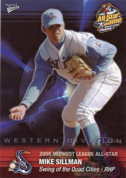 2005 MultiAd Midwest League All-Stars Western Division #28 Mike Sillman Front