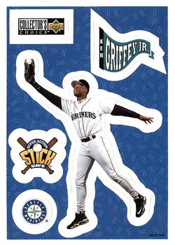 1997 Collector's Choice - Stick'Ums (Retail) #NNO Ken Griffey Jr. Front