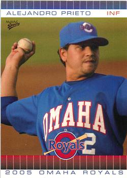 2005 MultiAd Omaha Royals #16 Alejandro Prieto Front