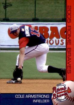 2005 MultiAd Rome Braves #3 Cole Armstrong Front