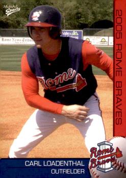 2005 MultiAd Rome Braves #12 Carl Loadenthal Front
