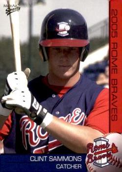 2005 MultiAd Rome Braves #18 Clint Sammons Front