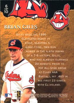 1997 Ultra - Golden Prospects #6 Brian Giles Back