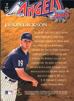 1997 Ultra - Golden Prospects #7 Jason Dickson Back