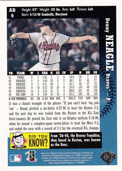 1997 Collector's Choice Atlanta Braves #AB9 Denny Neagle Back