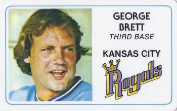 1981 Perma-Graphics Superstar Credit Cards (125- prefix) #125-003 George Brett Front