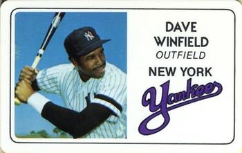 1981 Perma-Graphics Superstar Credit Cards (125- prefix) #125-021 Dave Winfield Front