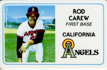 1981 Perma-Graphics Superstar Credit Cards (125- prefix) #125-022 Rod Carew Front