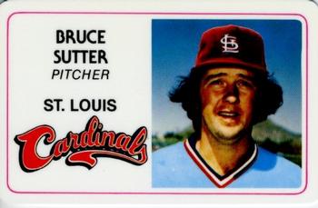 1981 Perma-Graphics Superstar Credit Cards (125- prefix) #125-024 Bruce Sutter Front