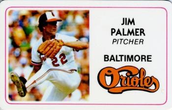 1981 Perma-Graphics Superstar Credit Cards (125- prefix) #125-028 Jim Palmer Front