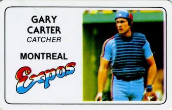 1981 Perma-Graphics Superstar Credit Cards (125- prefix) #125-032 Gary Carter Front