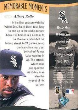 1997 Collector's Choice - Memorable Moments #2 Albert Belle Back
