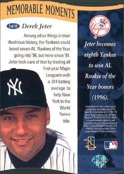 1997 Collector's Choice - Memorable Moments #3 Derek Jeter Back