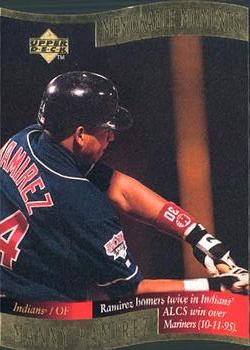 1997 Collector's Choice - Memorable Moments #5 Manny Ramirez Front