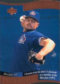 1997 Collector's Choice - Memorable Moments #8 Roger Clemens Front