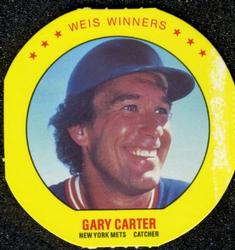 1987 Weis Winners Discs #8 Gary Carter Front
