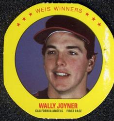 1987 Weis Winners Discs #10 Wally Joyner Front