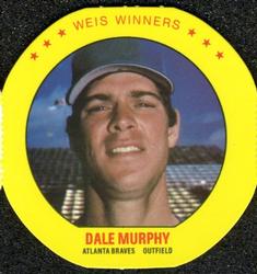 1987 Weis Winners Discs #15 Dale Murphy Front