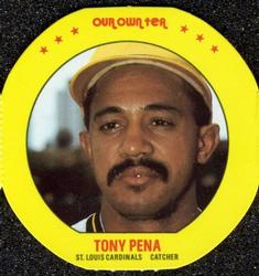 1987 Our Own Tea Discs #5 Tony Pena Front