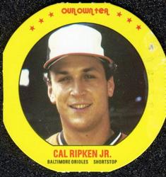 1987 Our Own Tea Discs #14 Cal Ripken Front