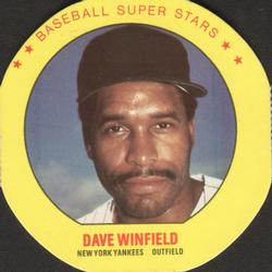 1987 Super Stars Discs #9 Dave Winfield Front