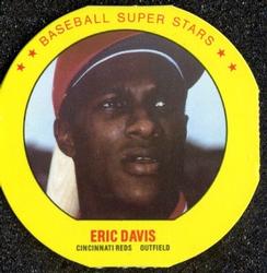 1987 Super Stars Discs #7 Eric Davis Front