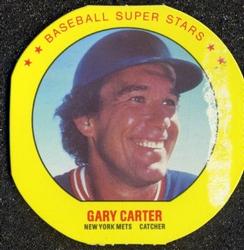 1987 Super Stars Discs #8 Gary Carter Front
